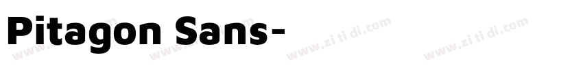 Pitagon Sans字体转换